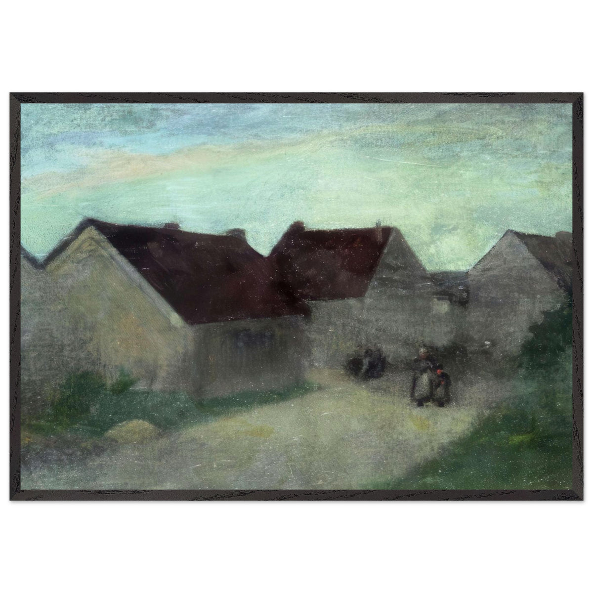 Old Houses in Normandie by Robert Henri, framed poster, view 3