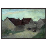 Old Houses in Normandie by Robert Henri, framed poster