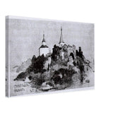 Old Ladoga. Fortress by Nicholas Roerich, canvas