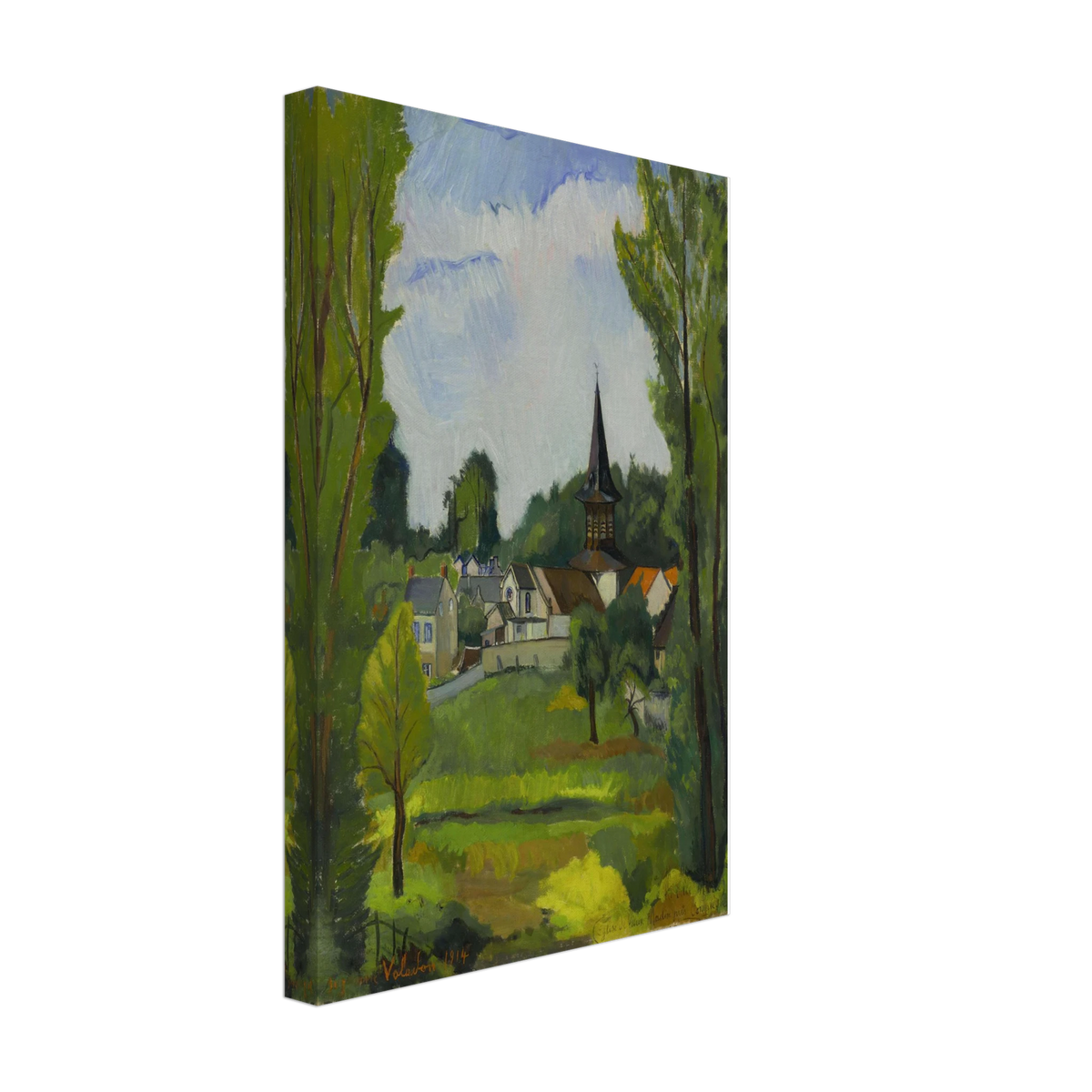 Old Mill Church near Compiegne (Oise) by Suzanne Valadon, canvas, view 2