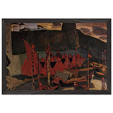 Old Pskov by Nicholas Roerich, framed poster, view 2