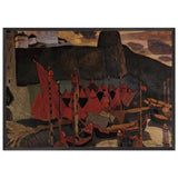 Old Pskov by Nicholas Roerich, framed poster, view 3