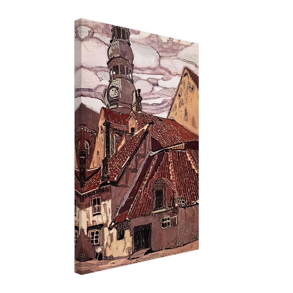 Old Riga by Nicholas Roerich, canvas