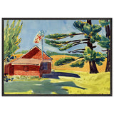 Old Schoolhouse, Ryders by George Luks, framed poster, view 3