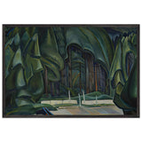 Old Time Coast Village by Emily Carr, framed poster