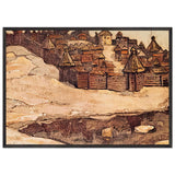 Old Town by Nicholas Roerich, framed poster, view 3
