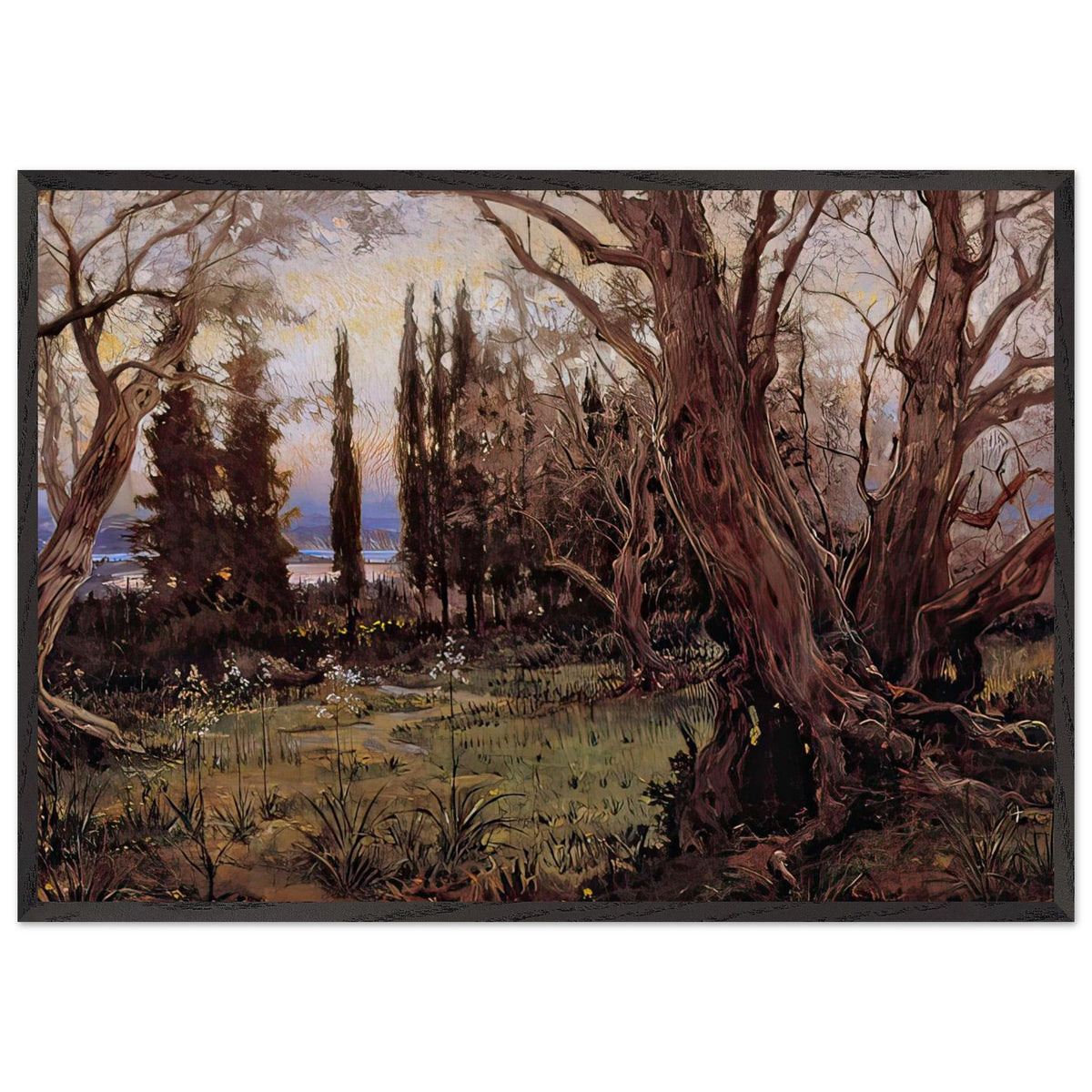 Olivos Y Cipreses by José Garnelo, framed poster, view 3