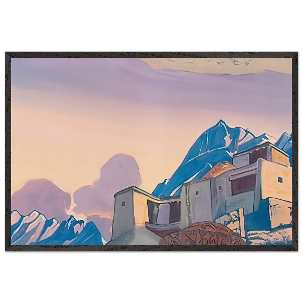 Om Mani Padme Hum by Nicholas Roerich, framed poster