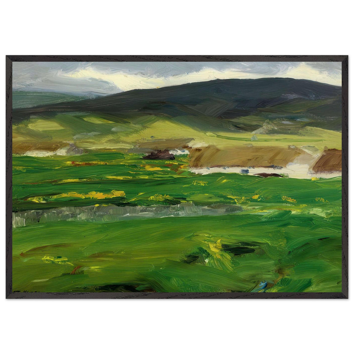 O'Malley Home (Achill Island, County Mayo, Ireland) by Robert Henri, framed poster, view 3