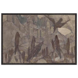 Ominous by Nicholas Roerich, framed poster