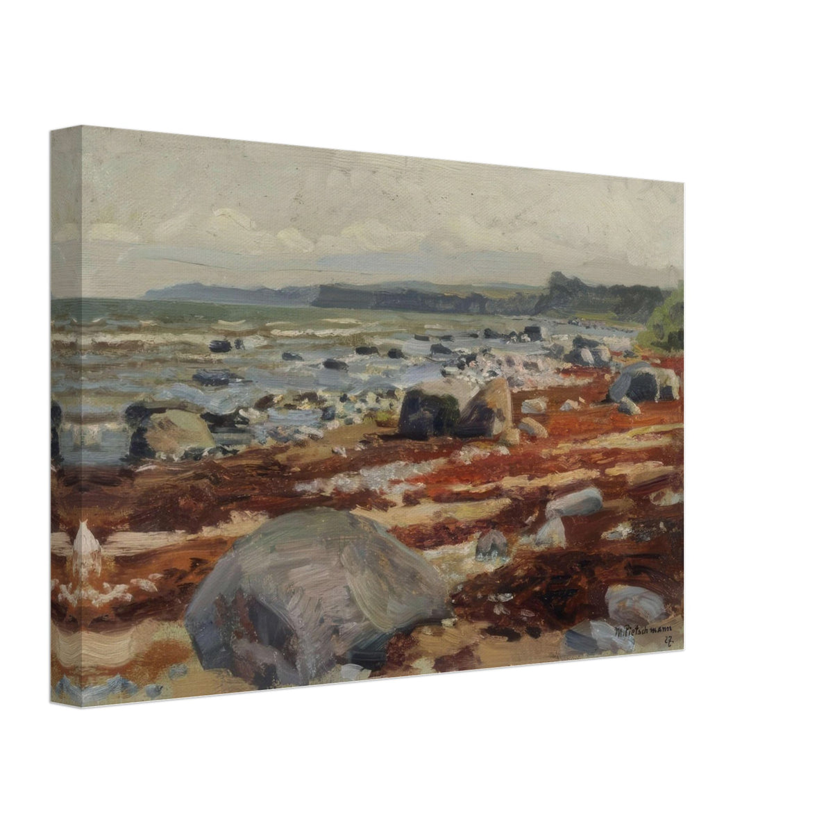On the Coast of Rügen by Max Pietschmann, canvas, view 2