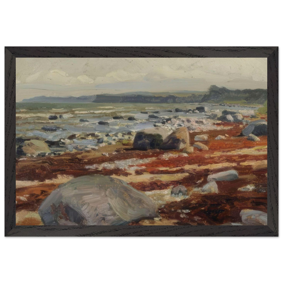 On the Coast of Rügen by Max Pietschmann, framed poster, view 2