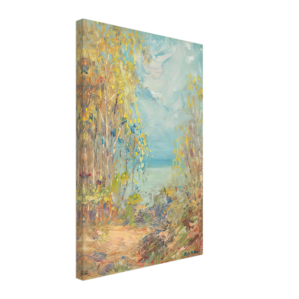 On the Lakeshore by Kimon Loghi, canvas