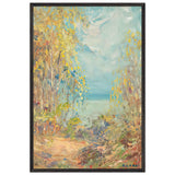 On the Lakeshore by Kimon Loghi, framed poster