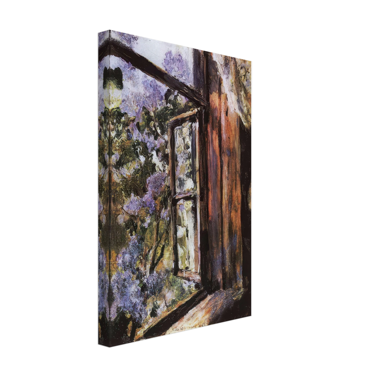 Open Window. Lilacs by Valentin Serov, canvas, view 2