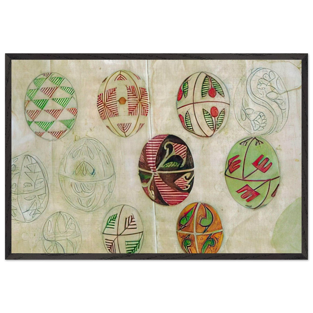 Ornament by Vasyl Hryhorovych Krychevsky, framed poster