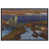 Orthodox Monastery in Latvia by Vilhelms Purvitis, framed poster
