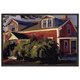 Our Red Cottage, Gloucester by John French Sloan, framed poster