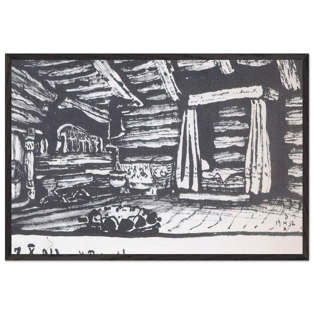 Oze Death by Nicholas Roerich, framed poster
