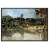 Paisaje Con Río by José Garnelo, framed poster, view 3