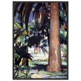 Palm Trees, Antibes by Samuel Peploe, framed poster, view 3
