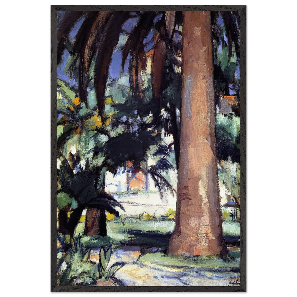 Palm Trees, Antibes by Samuel Peploe, framed poster