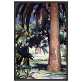 Palm Trees, Antibes by Samuel Peploe, framed poster