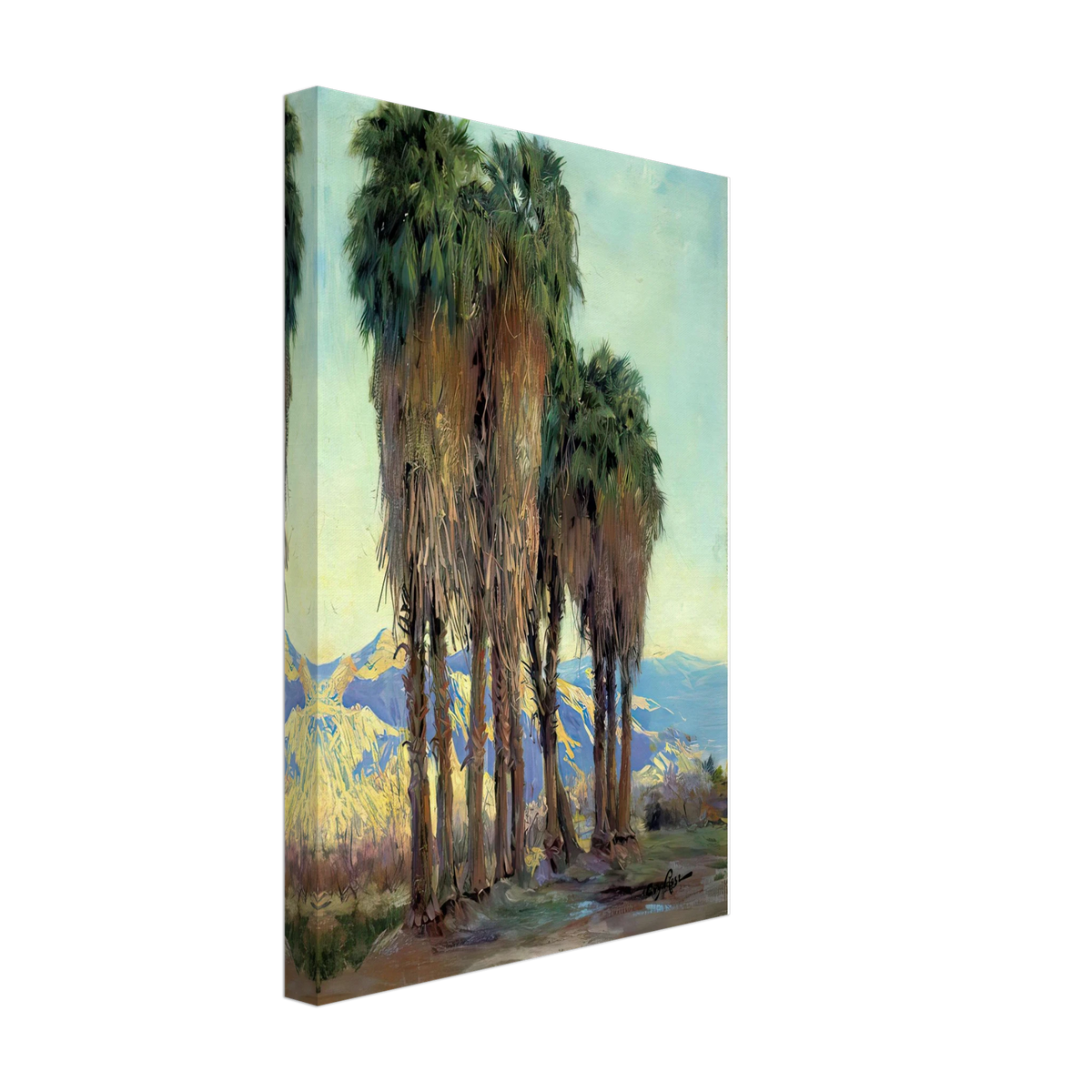 Palms by Guy Rose, canvas, view 2