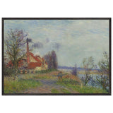 Paper Mill at Port Marly by Gustave Loiseau, framed poster, view 3