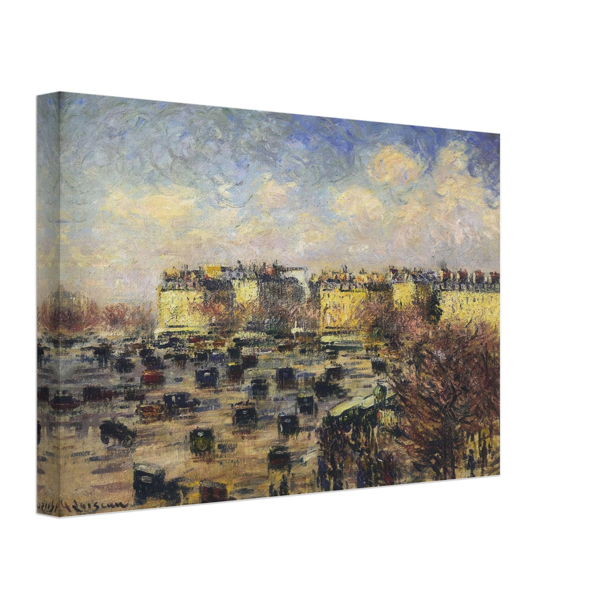 Paris Wagram Avenue by Gustave Loiseau, canvas, view 2