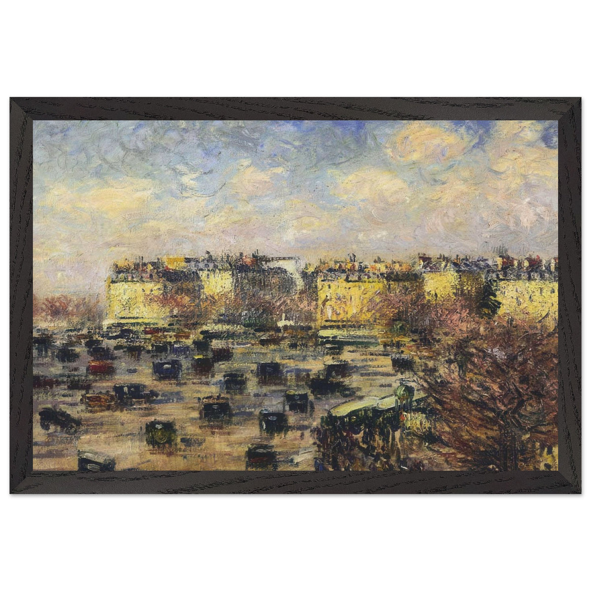 Paris Wagram Avenue by Gustave Loiseau, framed poster, view 2