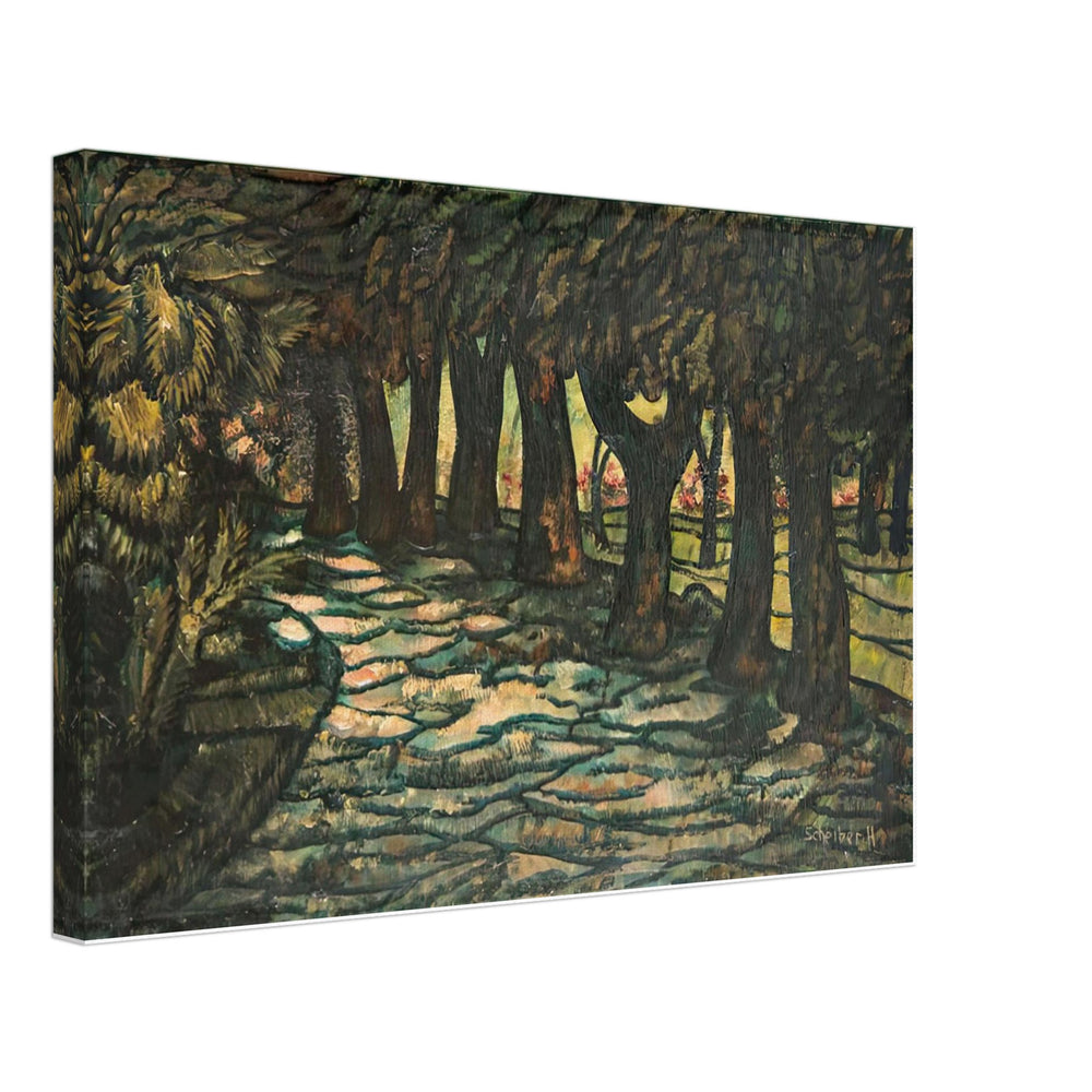 Park, Scheiber Hugó by Olaj Papírlemez 47.5x69 cm, canvas