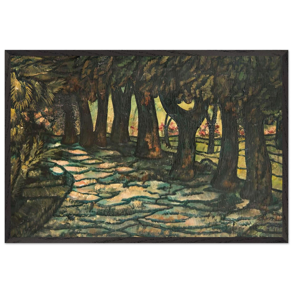 Park, Scheiber Hugó by Olaj Papírlemez 47.5x69 cm, framed poster