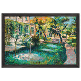 Parkban 1917, Olaj, Papírlemez, 68x96cm by Scheiber Hugó, framed poster, view 2