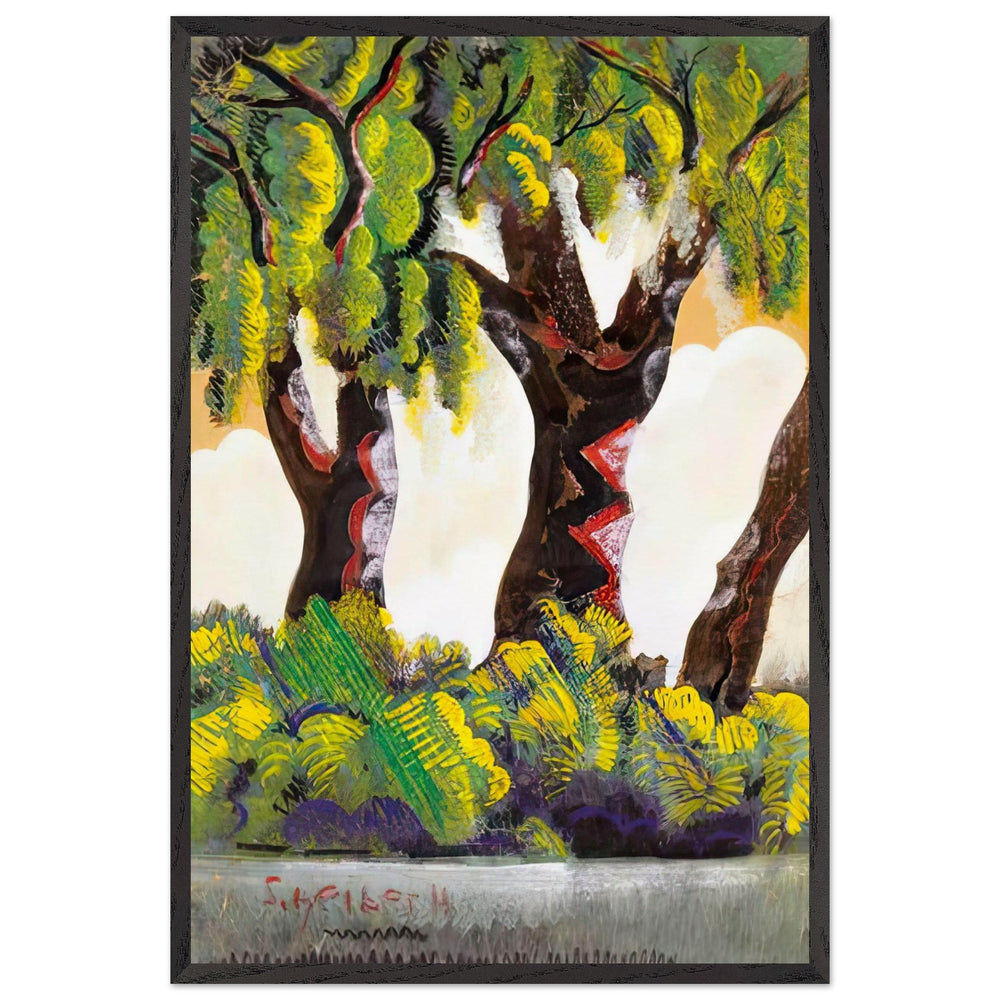 Parkban by Scheiber Hugó, framed poster