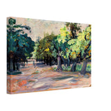 Parkrészlet by Scheiber Hugó, canvas, view 2