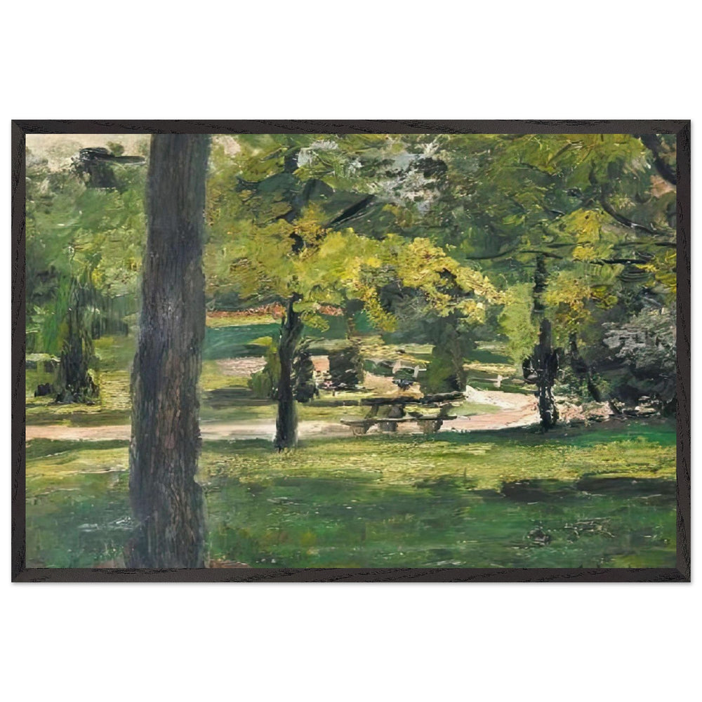 Parkrészlet by Scheiber Hugó, framed poster