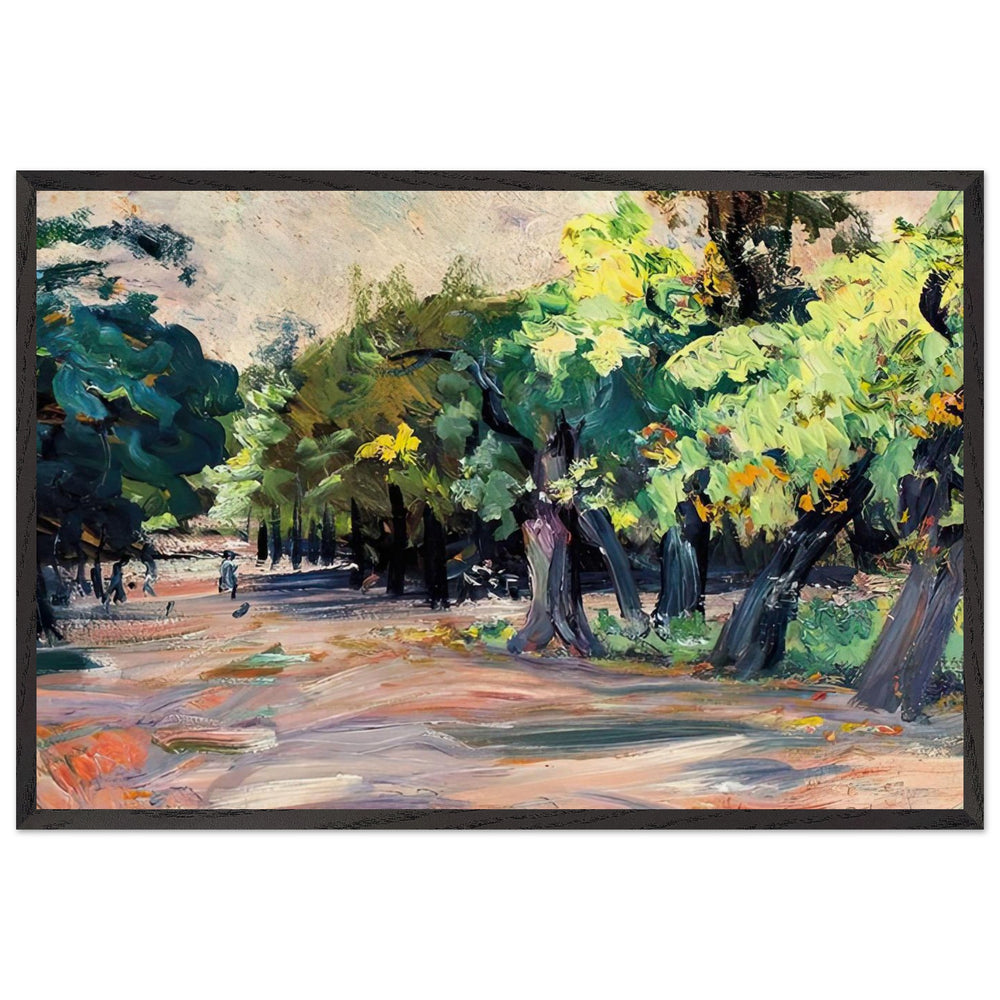 Parkrészlet by Scheiber Hugó, framed poster