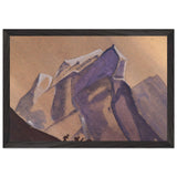 Pass. Tempest. Secret path. by Nicholas Roerich, framed poster, view 2
