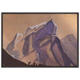 Pass. Tempest. Secret path. by Nicholas Roerich, framed poster, view 3