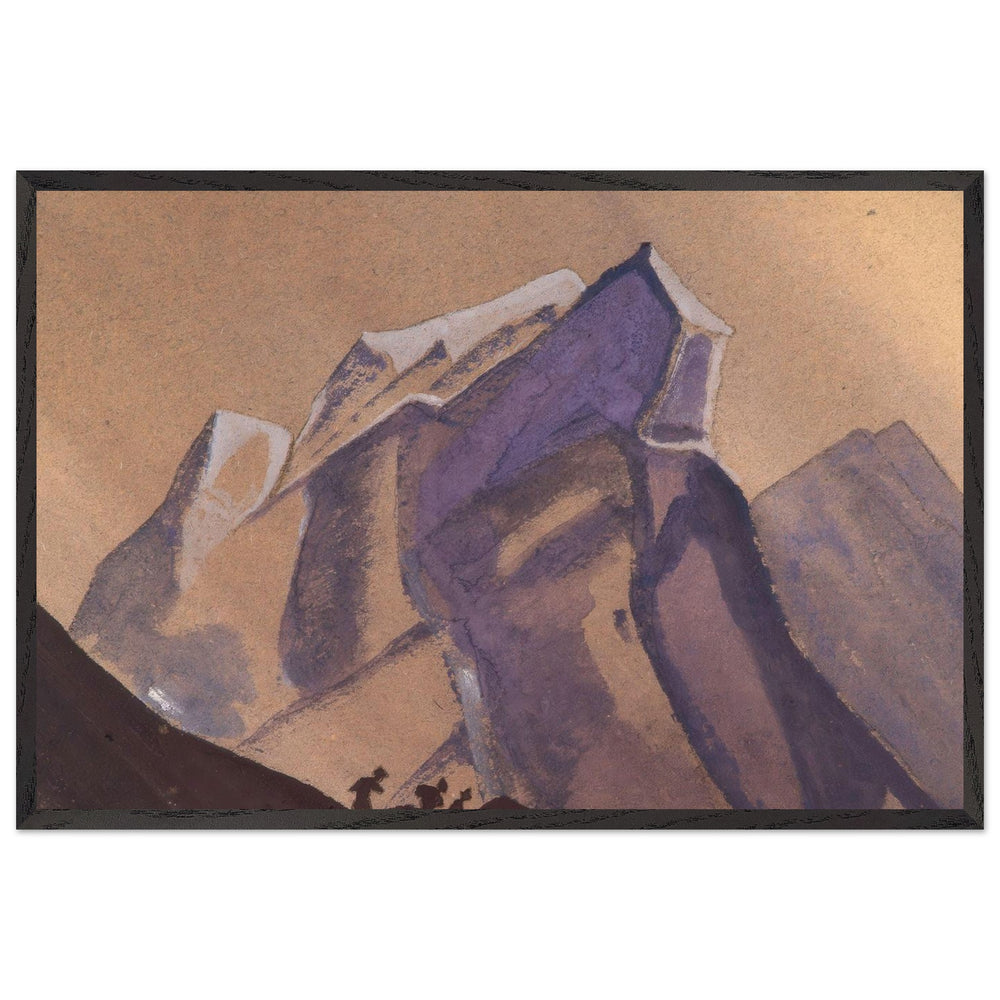 Pass. Tempest. Secret path. by Nicholas Roerich, framed poster