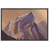 Pass. Tempest. Secret path. by Nicholas Roerich, framed poster