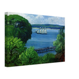 Passing Schooner by John French Sloan, canvas, view 2
