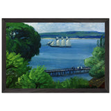 Passing Schooner by John French Sloan, framed poster, view 2