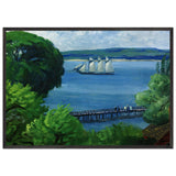 Passing Schooner by John French Sloan, framed poster, view 3