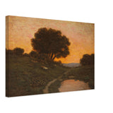Pastoral Scene at Sunset by Granville Redmond, canvas