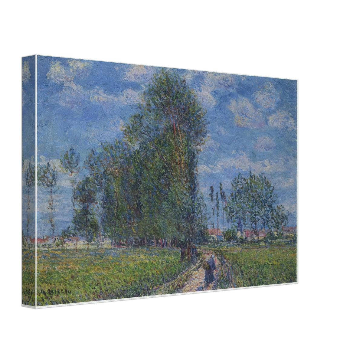 Path near Saint Cyr Vaudreuil by Gustave Loiseau, canvas, view 2