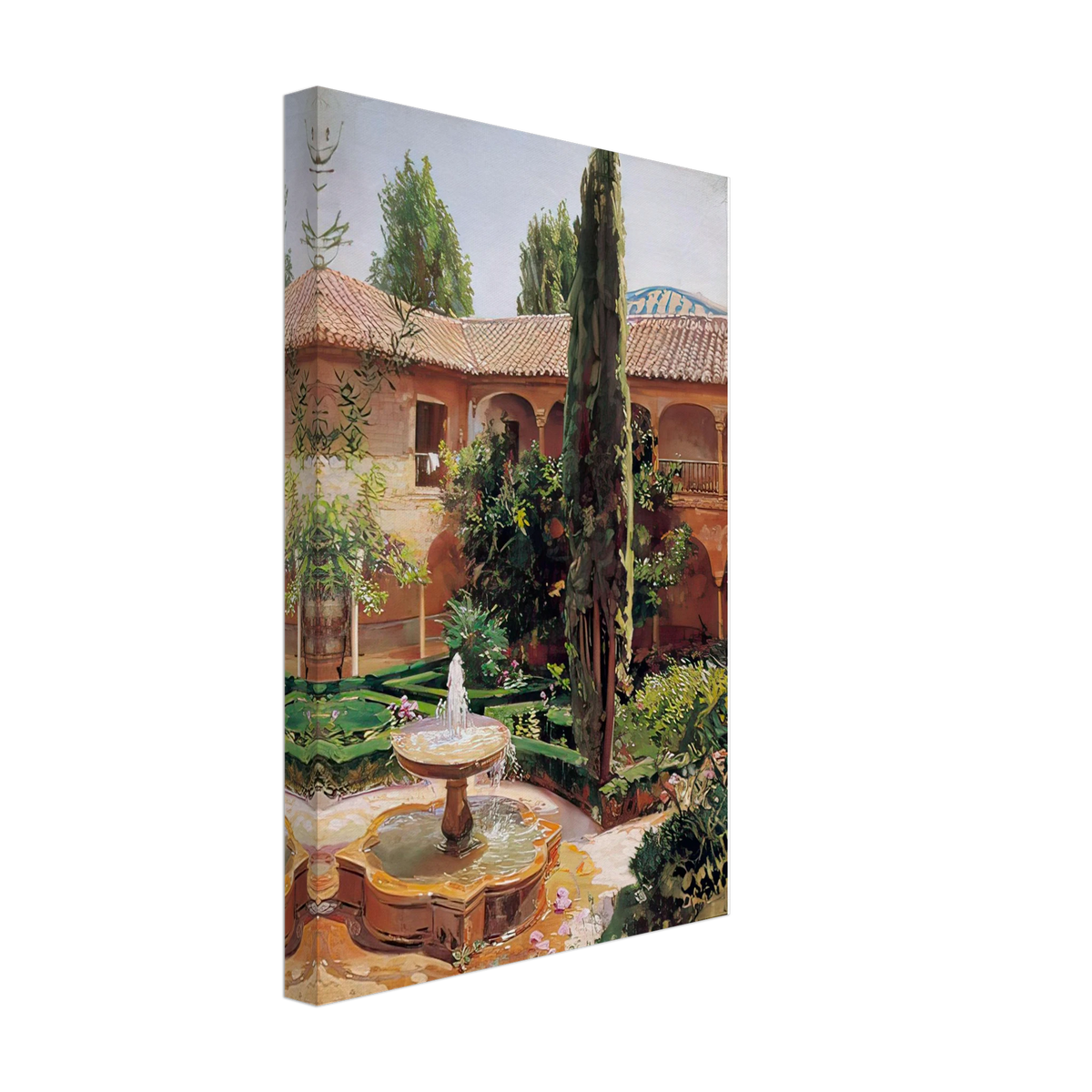 Patio De La Alhambra by José Garnelo, canvas, view 2