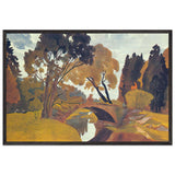 Pavlovsk. Novosilviysky Bridge by Anna Ostroumova-Lebedeva, framed poster