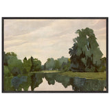Pavlovsk. Rozopavilonny pond by Anna Ostroumova-Lebedeva, framed poster, view 3